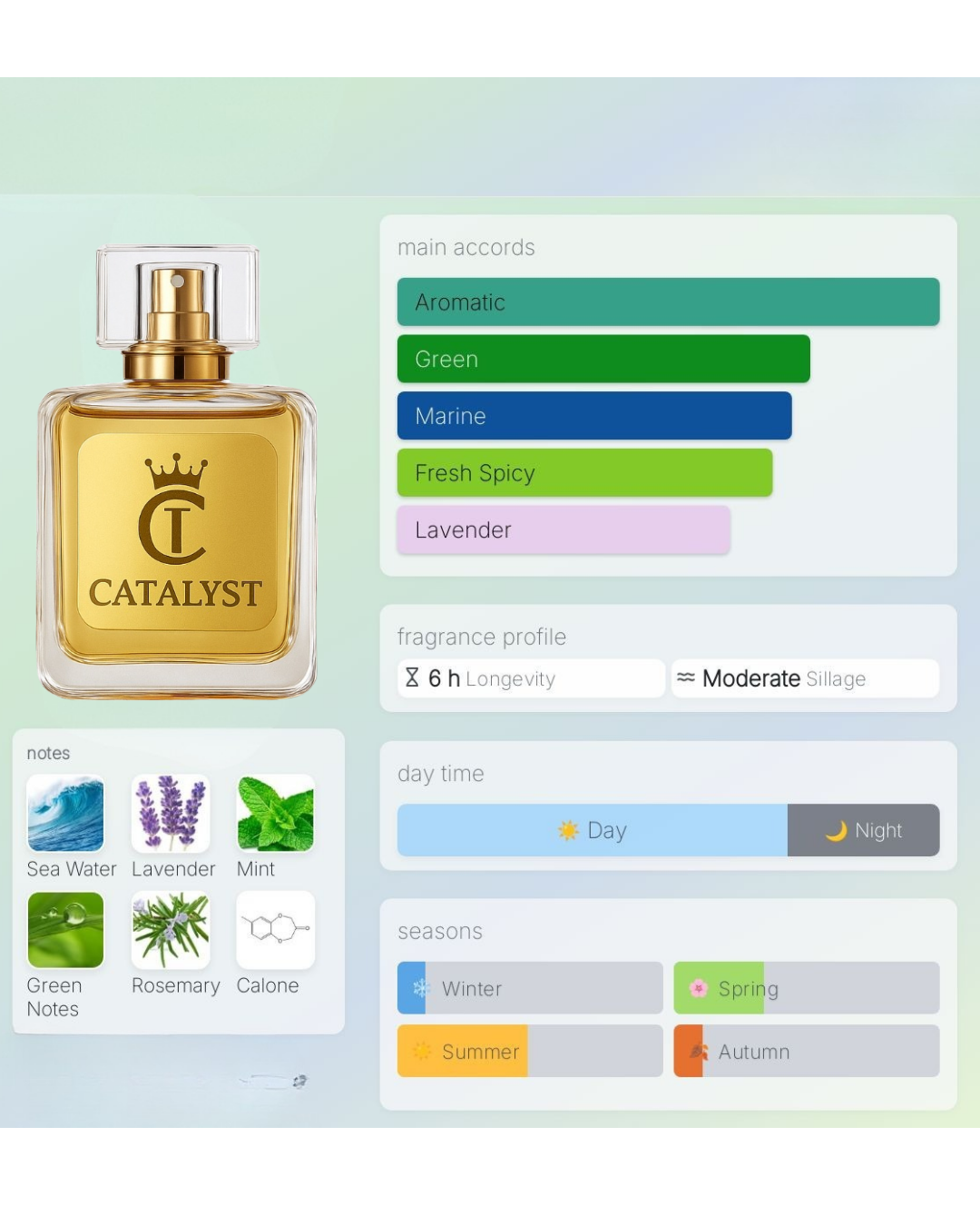 All about Ocean inspired by D*vid*ff Co*l Water - Catalyst Perfumes